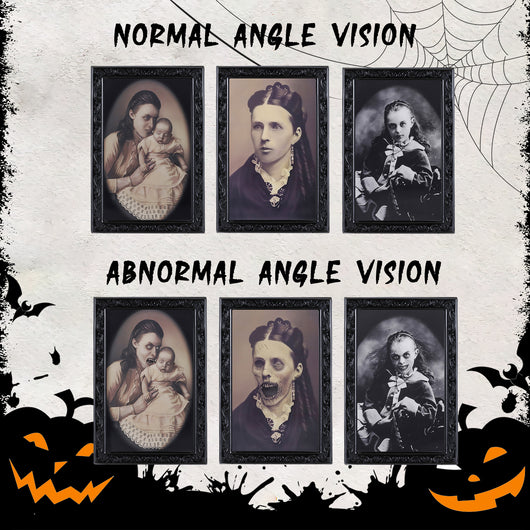 Marco de Cuadro Animado 3D con Rostro Cambiante para Decoración de Halloween - Image 22