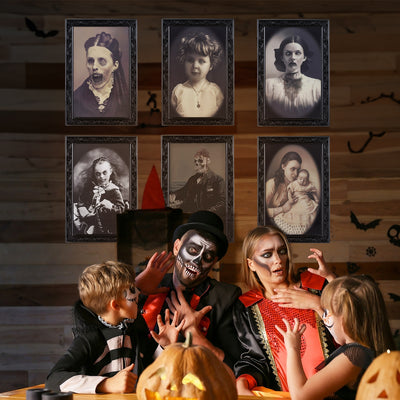 Marco de Cuadro Animado 3D con Rostro Cambiante para Decoración de Halloween - Image 27