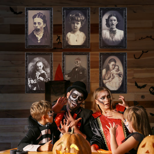 Marco de Cuadro Animado 3D con Rostro Cambiante para Decoración de Halloween - Image 27