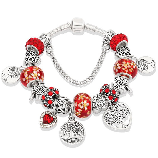 Pulsera de flores con hojas pintadas - Image 18