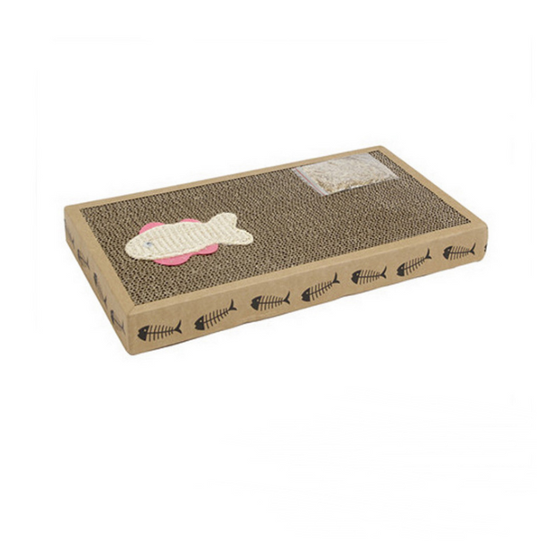 Tabla Rascadora de Sisal Ancho para Gatos con Catnip