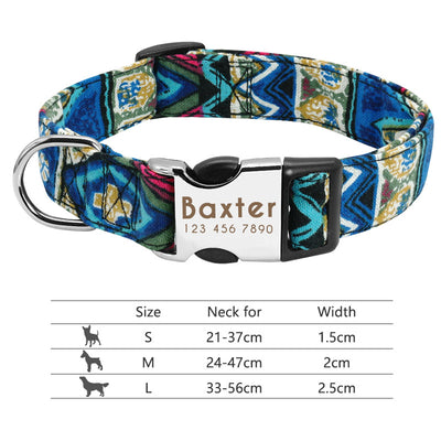 Collar Ajustable para Perros y Gatos con Placa de Identificación Personalizada - Image 84