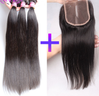 Extensiones de Cabello Natural Liso con Cierre - Accesorios Premium para Pelucas - Image 4