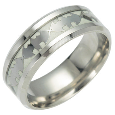 Anillo Luminoso Batman en Acero Inoxidable - Brilla en la Oscuridad - Image 7