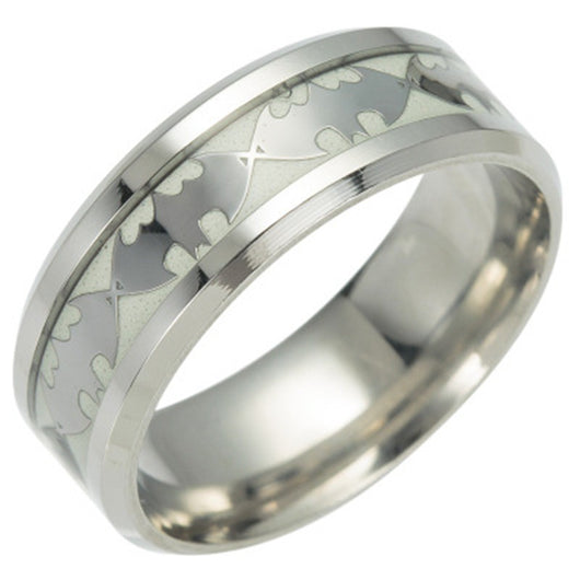 Anillo Luminoso Batman en Acero Inoxidable - Brilla en la Oscuridad - Image 7