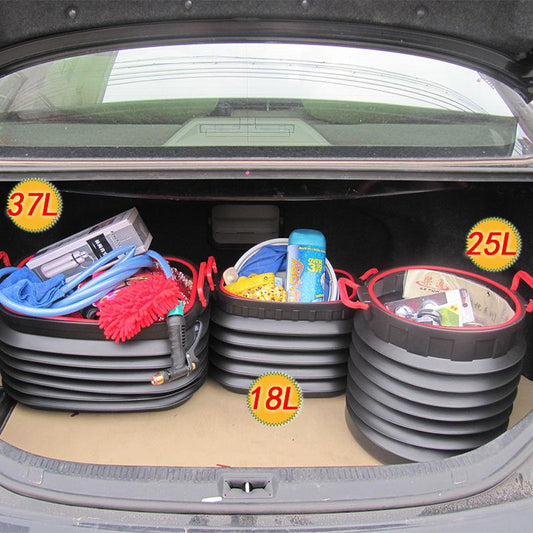 Cubo de Basura Plegable 18L con Almacenamiento Telescópico - Image 2