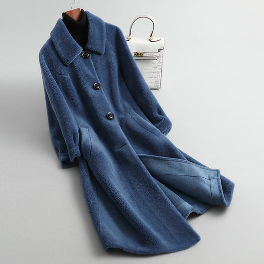 Abrigo de Lana Suelta para Mujer - Diseño Moderno y Confortable - Image 11