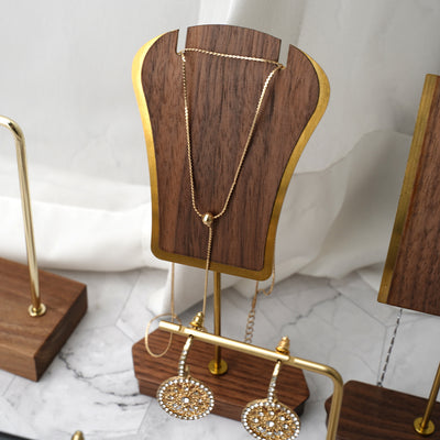 Organizador de Joyas en Madera y Cobre - Exhibidor de Collares y Aretes - Image 20