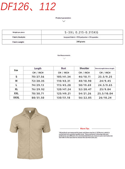 Conjunto de Camisas Casuales de Manga Corta para Hombre - Image 10
