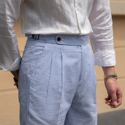 Shorts Seersucker a Rayas - Cómodos y Transpirables - Image 5