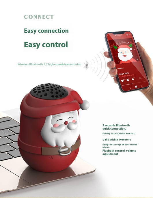 Altavoz Bluetooth Portátil Mini Papá Noel Adorable - Image 17