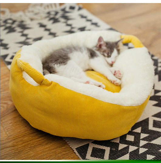 Cama Felpa Tipo Villa para Gatos - Refugio Acogedor - Image 11