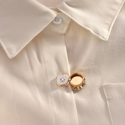 Camisa de Moda Europea con Piedras de Cristal y Gemelos Elegantes para Mujer - Image 17