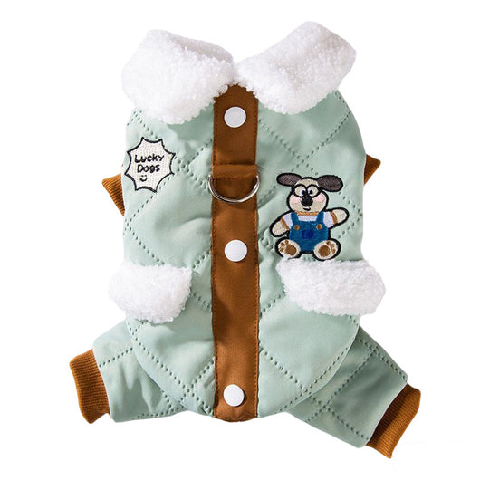 Abrigo Acolchado para Perros y Gatos - Diseño Clásico con Bolsillos para Otoño e Invierno - Image 14