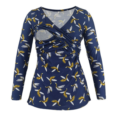 Blusa Escote Profundo con Estampado y Mangas Largas - Image 17