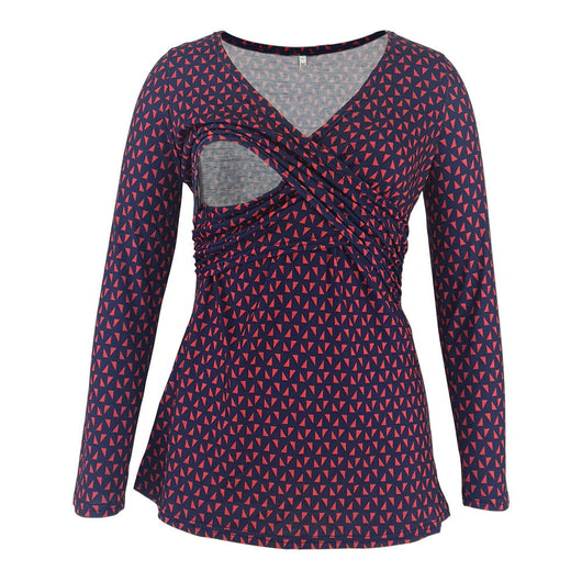Blusa Escote Profundo con Estampado y Mangas Largas - Image 16