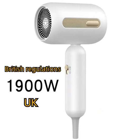 Beige 1200W hair dryer with a minimalist design, featuring a 360-degree rotating air collector nozzle and a US 110V plug. - Image 18