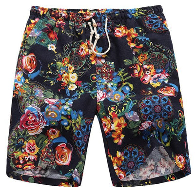 Shorts de Lino Estampado - Comodidad al Instante - Image 2