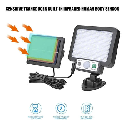 Lámpara Solar de Pared Inteligente con Sensor de Movimiento - 3 Modos de Iluminación - Image 10