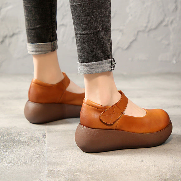 Zapatos Elevadores de Cuero Genuino Primera Capa