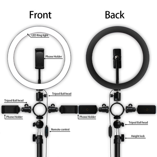 Trípode LED Ajustable Multifunción Compatible con Apple
