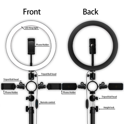 Trípode LED Ajustable Multifunción Compatible con Apple