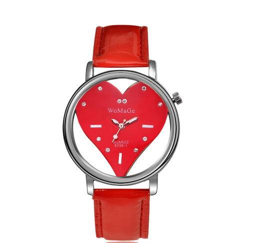 Reloj de Pulsera Hueco con Corazón