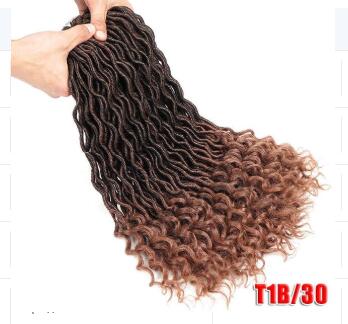 Cabello Sintético para Trenzas Crochet Ombre Estilo Locs