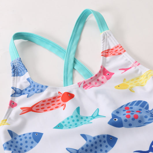 Traje de Baño Infantil sin Mangas - Cómodo y Seguro para Niñas - Image 19