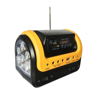 Radio Portátil Solar con Bluetooth, Lámpara LED Integrada - Image 3