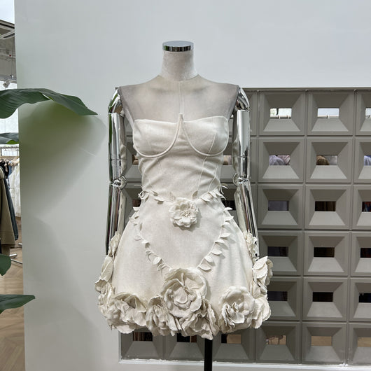 Vestido Corset Floral 3D Artesanal con Cintura Ajustable - Image 13