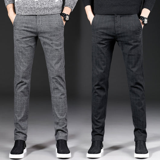 Pantalones Casuales Hombre Slim Fit Microelásticos Estilo Coreano - Image 4