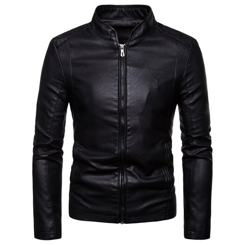 Chaqueta de Cuero PU Talla Grande Estilo Inglés