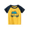 Playera Infantil con Diseño de Auto Cartoon - Manga Corta