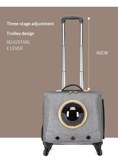 Transportín Portátil para Mascotas con Ruedas Giratorias - Image 5