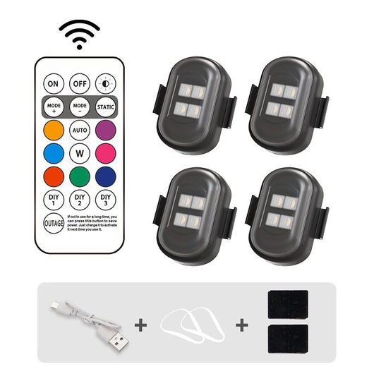 Luz de Advertencia LED para Motocicleta con Control Remoto Inalámbrico - Image 9