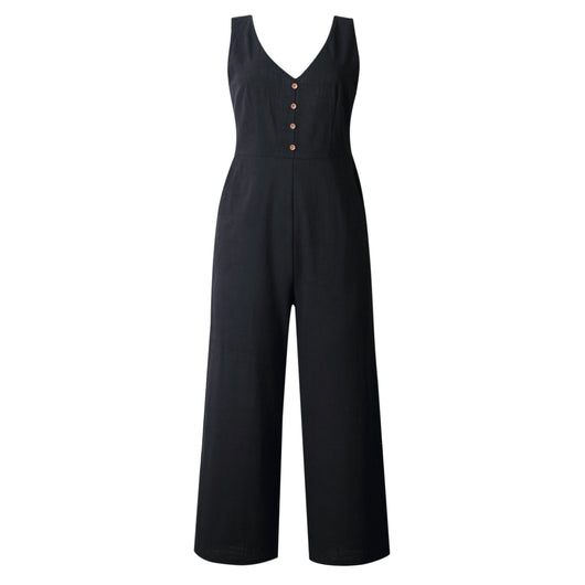 Jumpsuit Elegante para Mujer con Bolsillos, Cierre y Espalda Descubierta - Image 4