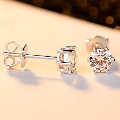 Aretes de Plata Esterlina con Circón Brillante - Image 5