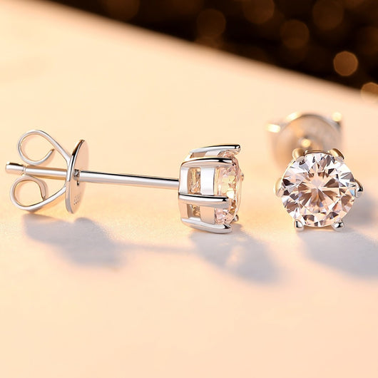 Aretes de Plata Esterlina con Circón Brillante - Image 5