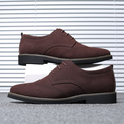 Zapatos Casuales de Cuero Tallado para Hombre - Estilo Británico Clásico - Image 16