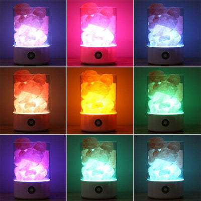 Lámpara de Sal Cristal Romántica para Dormir - Image 7