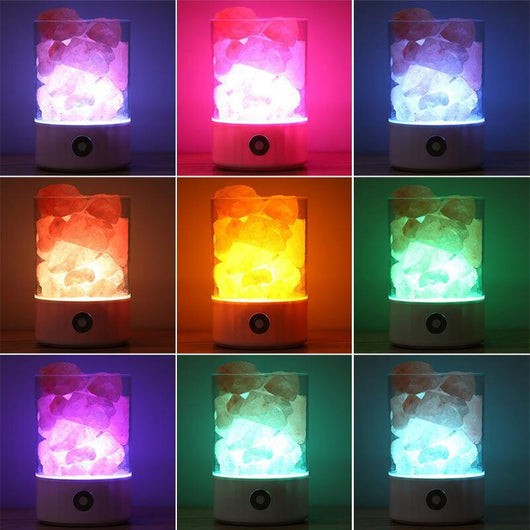 Lámpara de Sal Cristal Romántica para Dormir - Image 7