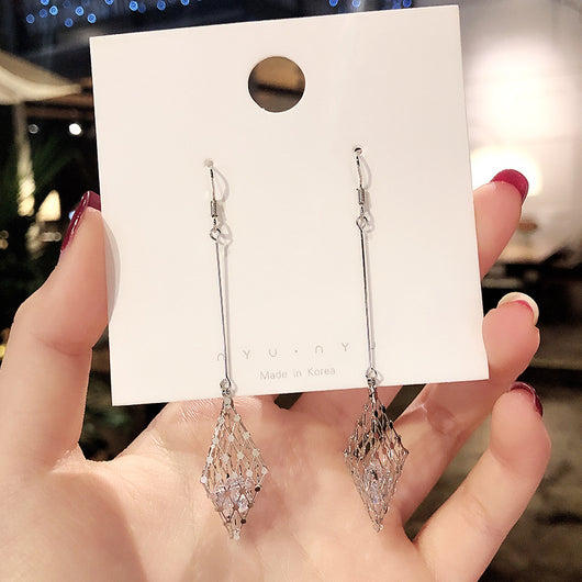 Aretes Largos Colgantes de Cristal para Mujer - Diseño Elegante y Sofisticado - Image 83