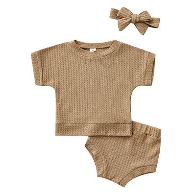 Conjunto Deportivo Casual Textura Waffle Colores Sólidos - Image 6