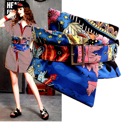 Cinturón Estilo Chino con Estampado y Pintura Artesanal - Image 7