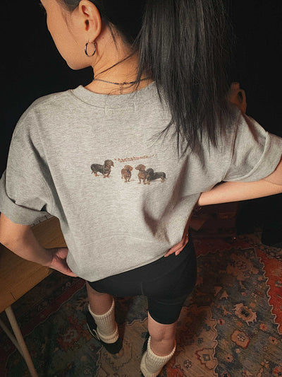 Camiseta Retro Perro Salchicha Americana de Manga Corta - Image 10