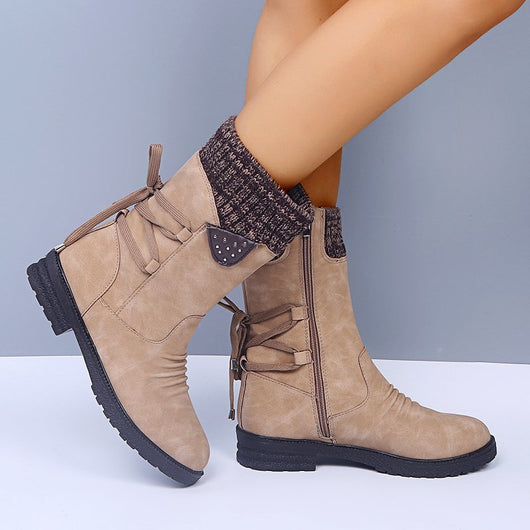 Botas de Invierno Martin con Tacón Grueso y Forro de Lana - Image 4