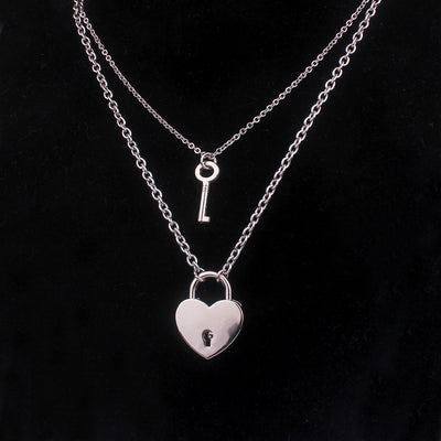 Collar de Pareja Candado y Llave Desbloqueable - Image 3