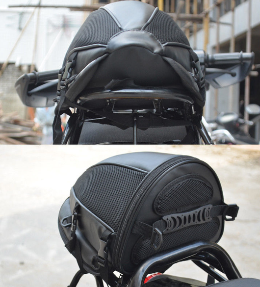 Mochila Impermeable para Moto - Bolsa Trasera de Asiento con Correas de Hombro - Image 4