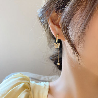 Aretes de Mariposa con Flecos Premium Sense - Image 3